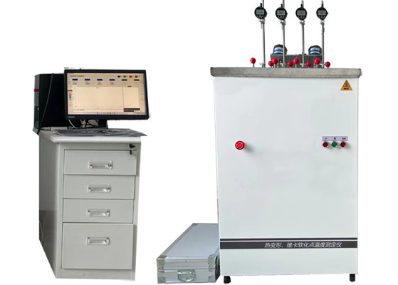 4.5KW Hdt 비카트 테스트 머신 비카트의 결정 플라스틱의 부드러운 온도