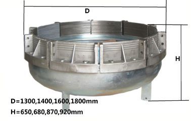 전문가 1100mm 관 압력 검사자 엔드 캡, 관을 위한 둥근 금속 엔드 캡