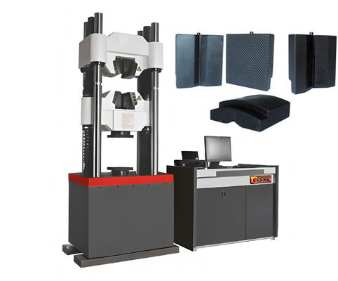 향상된 안정성과 정확성을 위해 4개의 컬럼 호스트와 오일 실린더 다운 유형을 갖춘 서보 유압 시험기